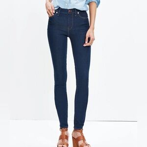 MADEWELL 9” HIGH RISE SKINNY JEANS IN DAVIS WASH SIZE 24